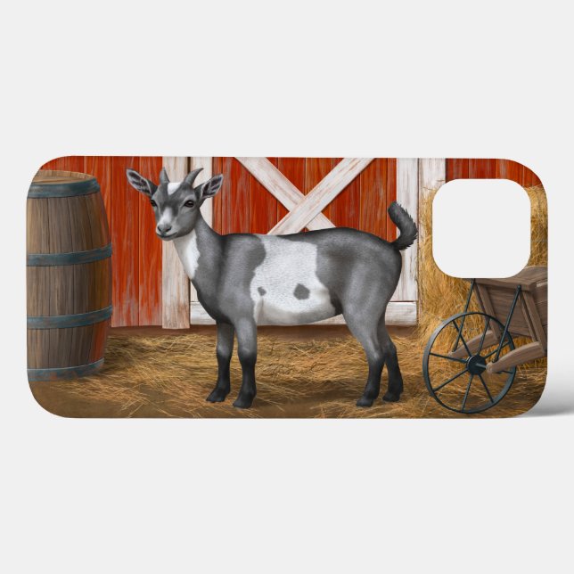 Cute Grey Spotted Goat Case-Mate iPhone Case (Back (Horizontal))