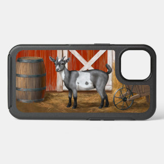 Cute Grey Spotted Goat iPhone 13 Case