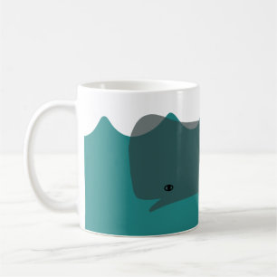 Cute Grey Whale Environmental Art Whales Kids Coffee Mug