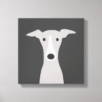 Cute Greyhound, Italian Greyhound or Whippet Dog