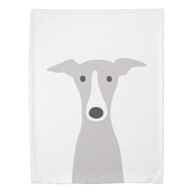 whippet duvet cover