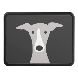Cute Greyhound, Italian Greyhound or Whippet Dog Hitch Cover