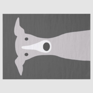 Cute Greyhound, Italian Greyhound or Whippet Dog Tissue Paper