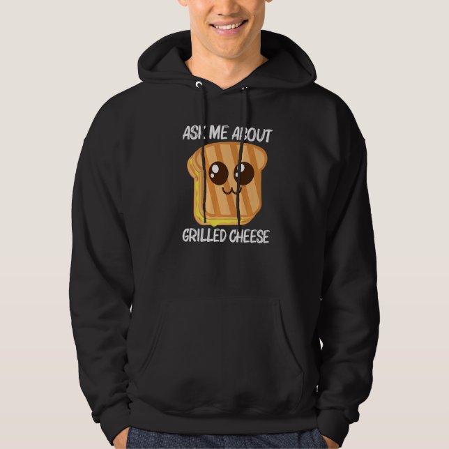Cute Grilled Cheese For Men Women Toast Bread Hoodie (Front)
