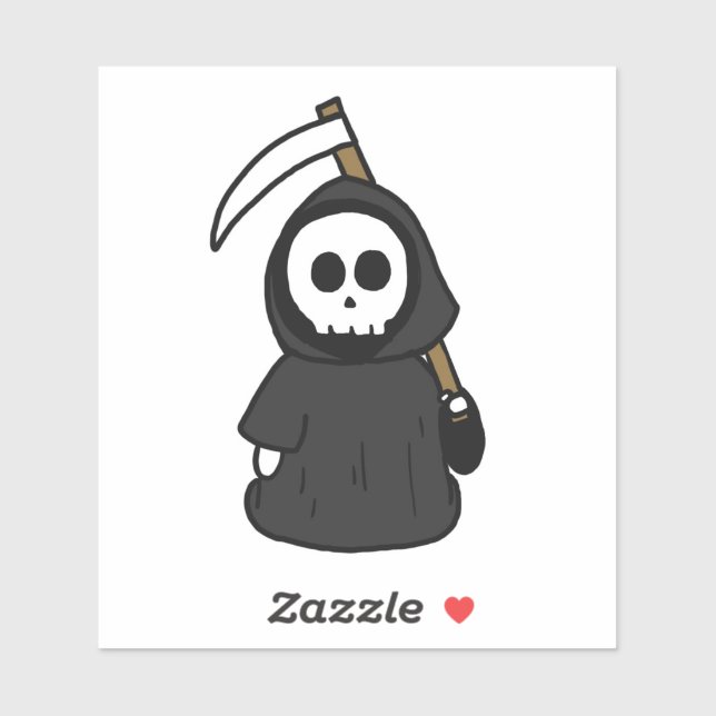 Cute Grim Reaper  Sticker (Sheet)