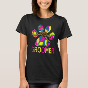 Cute grooming dog cat pet animal groomer shears pa T-Shirt