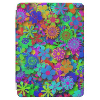 Cute Groovy Flowers Garden Ipad Air Cover by ZionMade at Zazzle