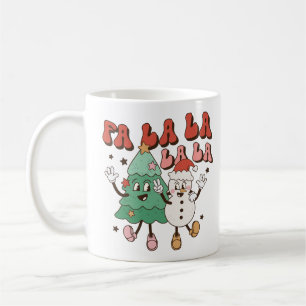 Cute Groovy Retro Christmas Coffee Mug