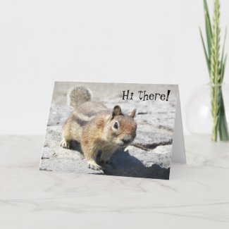 Cute Ground Squirrel Photo Birthday Card