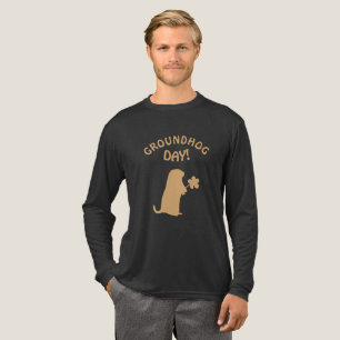 Cute Groundhog Day T-Shirt Tri-Blend Shirt