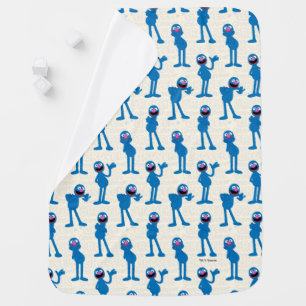 Cute Grover Pattern Baby Blanket
