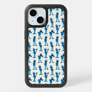 Cute Grover Pattern iPhone 15 Case