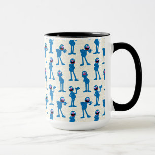 Cute Grover Pattern Mug
