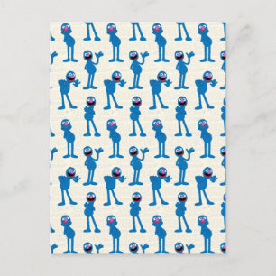 Cute Grover Pattern Postcard
