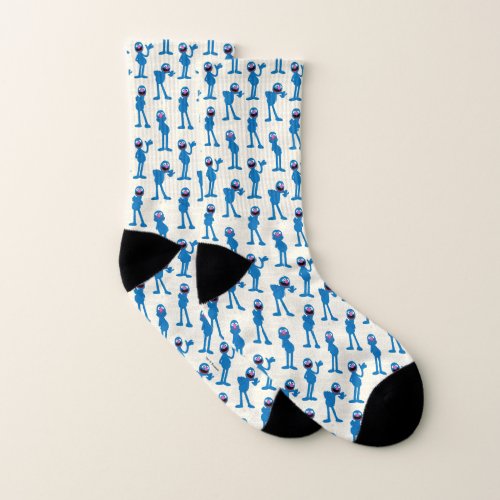 Cute Grover Pattern Socks