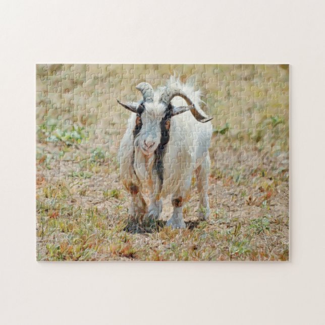 Cute Gruff Billy Goat Farm Puzzle (Horizontal)