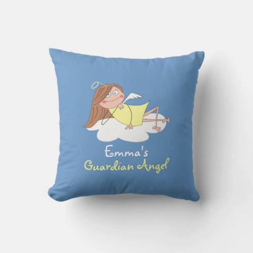 Cute Guardian Angel Personalized Kids Pillows