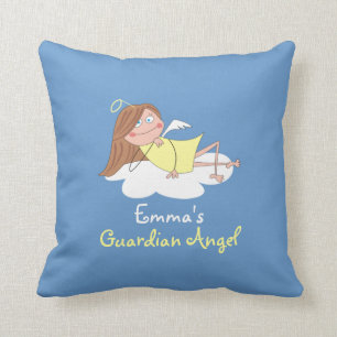 Cute Guardian Angel Personalized Kids Pillows