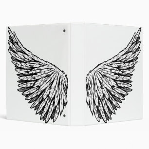 Cute Guardian Angel's Wing(s) Vector Art Binders