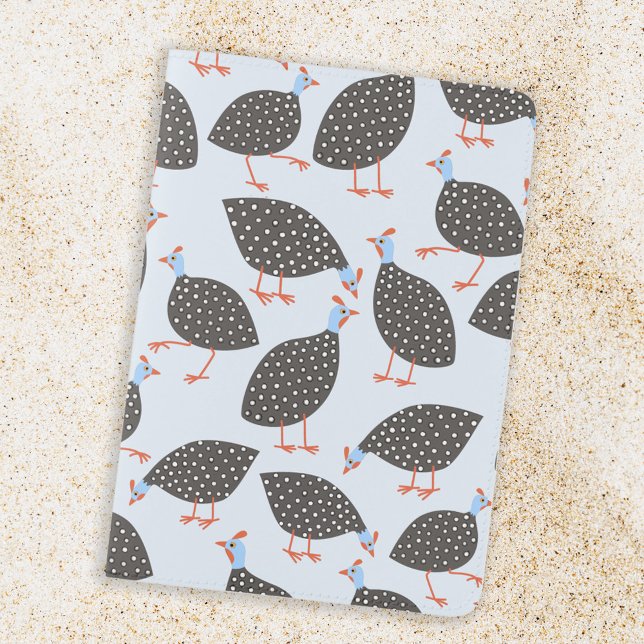 Cute Guinea Hen Bird Passport Holder (Fun Guineafowl passport cover holder for Guineahen lovers)
