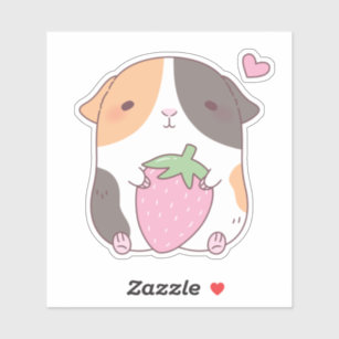 Totally Cute Doodles Vinyl Sticker, Zazzle