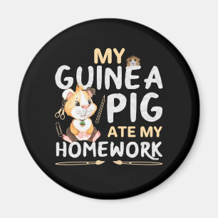 Cute Guinea Pig Ate My Homework Magnet
