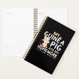 Cute Guinea Pig Ate My Homework Planner