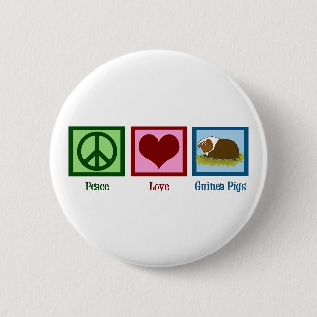 Cute Guinea Pig Button (Front)