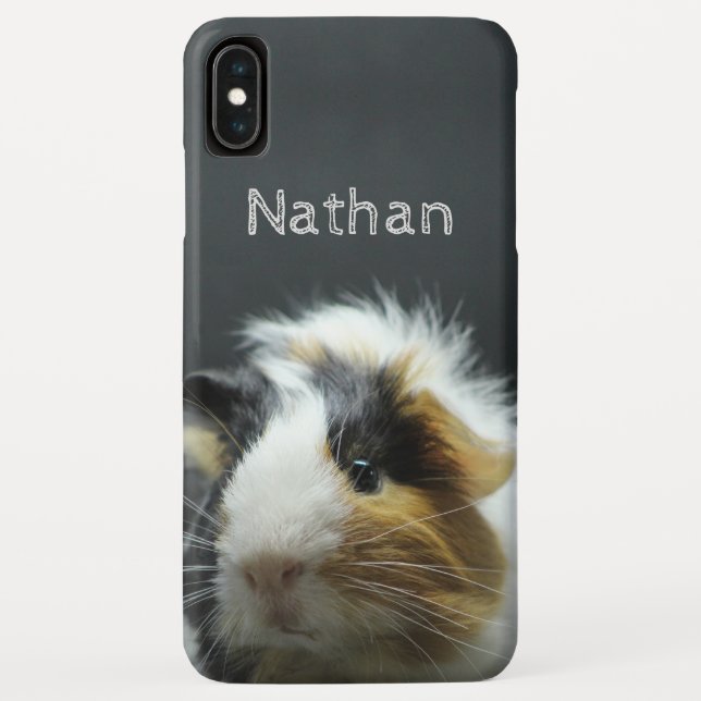 Cute Guinea Pig Chalkboard Personalised Case-Mate iPhone Case (Back)