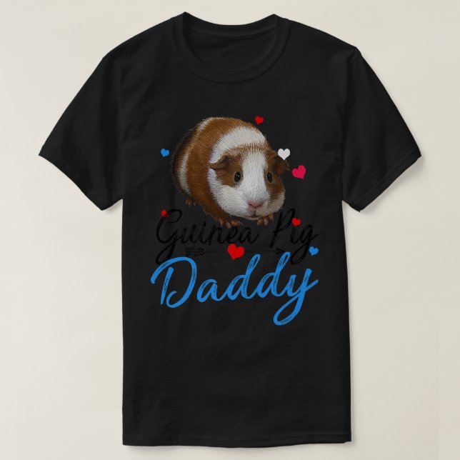 Cute Guinea Pig Daddy Costume Shirt Men Guinea Pig (Design Front)