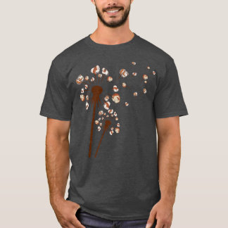 Cute Guinea Pig Dandelion Flower Funny Animal Love T-Shirt