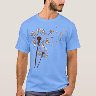 Cute Guinea Pig Dandelion Flower Funny Animal Love T-Shirt