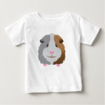 Cute Guinea Pig Face Baby T-shirt at Zazzle