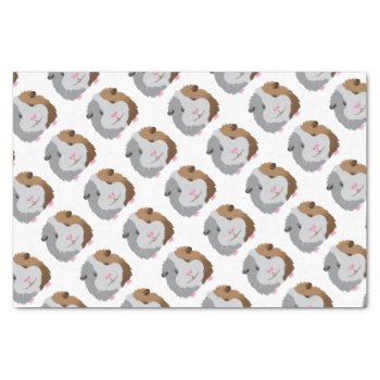 Cute Guinea Pig Face Tissue Paper by JazzyDesigner at Zazzle