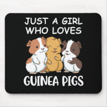Cute Guinea Pig Gifts Girls Kawaii Guinea Pig Gift Mouse Pad