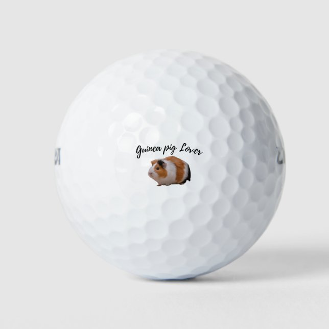 Cute Guinea Pig Golf Balls (Front)