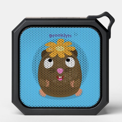 Cute guinea pig happy cartoon illustration bluetooth speaker