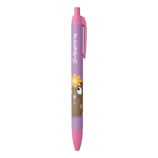 Cute guinea pig happy cartoon illustration pen (Bottom (Vertical))