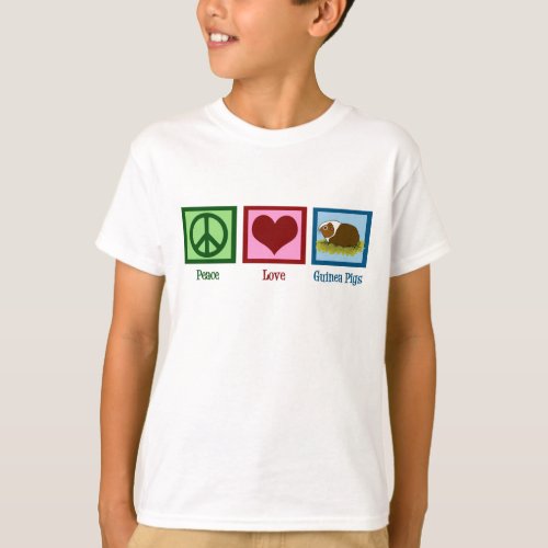 Cute Guinea Pig Kids T_Shirt