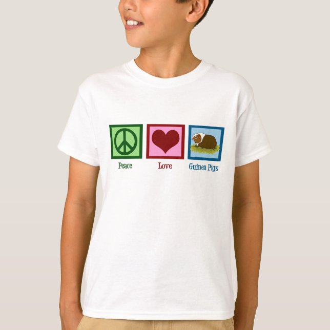 Cute Guinea Pig Kids T-Shirt (Front)