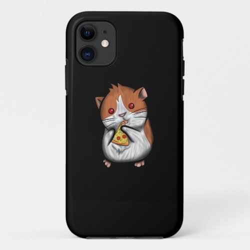 Cute Guinea Pig Love Pizza Hamster Fast Food Kids iPhone 11 Case