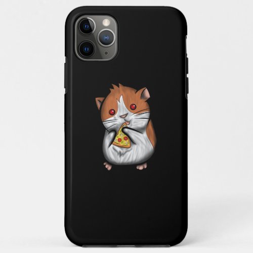 Cute Guinea Pig Love Pizza Hamster Fast Food Kids iPhone 11 Pro Max Case