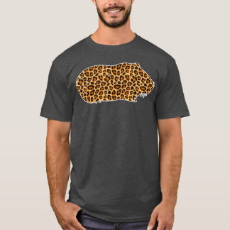 Cute Guinea Pig Lover Pet Animal Print Leopard Gir T-Shirt