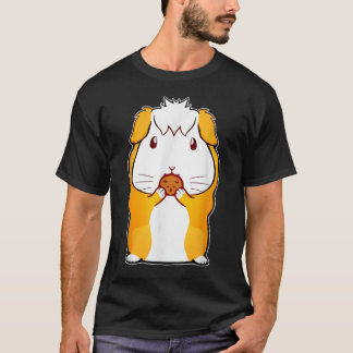 Cute Guinea Pig Lover Women Eating Cookie Guinea P T-Shirt
