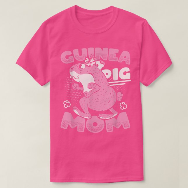 Cute Guinea Pig Mom 793  T-Shirt (Design Front)