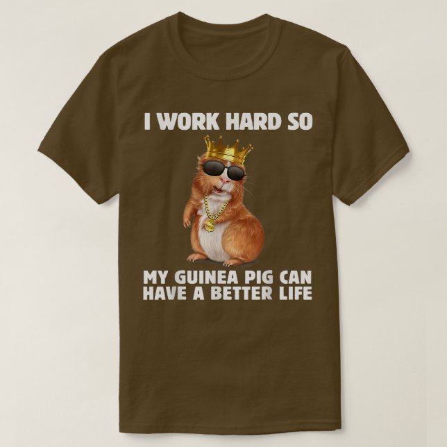 Cute Guinea Pig Mom Dad Tee Funny Pet Guinea Pig O (Design Front)