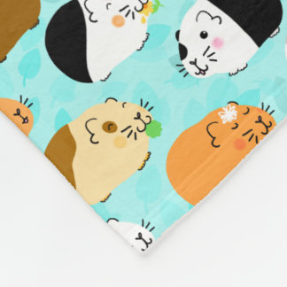 Cute Guinea Pig Pattern Fleece Blanket
