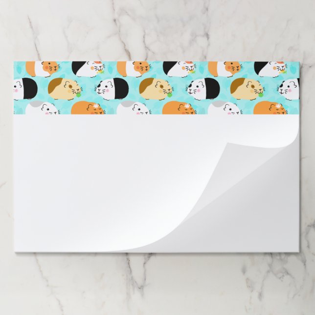 Cute Guinea Pig Pattern Paper Pad (Folded)