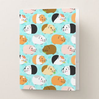 Cute Guinea Pig Pattern Pocket Folder
