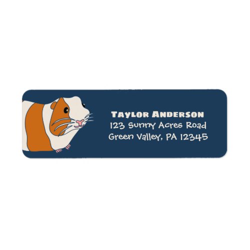 Cute Guinea Pig Return Address Label